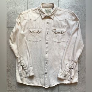 Howler Brothers Dust Up Denim Snapshirt (LG)